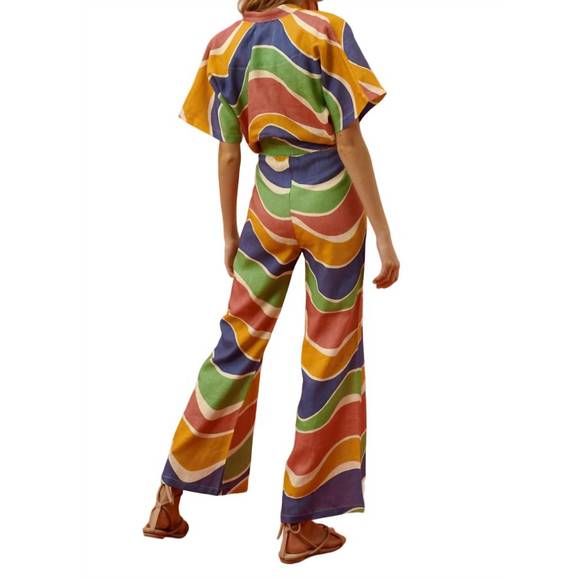 NEW CALA DE LA CRUZ leroy top in mare multi - Picture 2 of 3